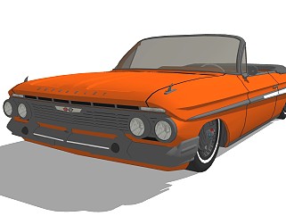 超精细汽车模型 雪佛兰 1961 Impala ss convertable tuned_SU2015